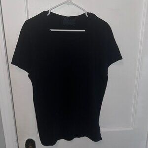 Bread and Boxers Men's Medium Black Round Neck T Shirt